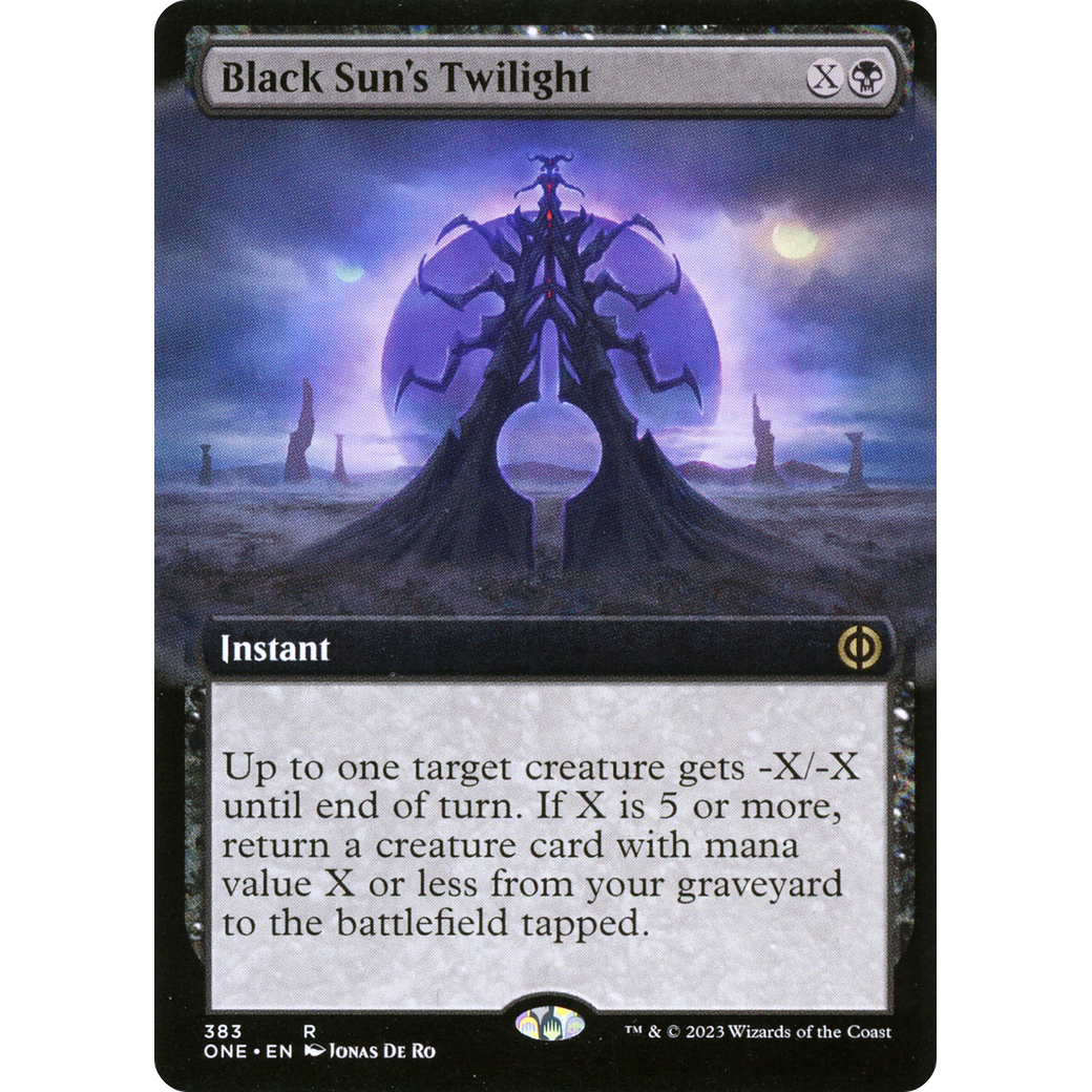 Black Sun's Twilight (ONE-383) - Phyrexia: All Will Be One: (Extended Art) Foil