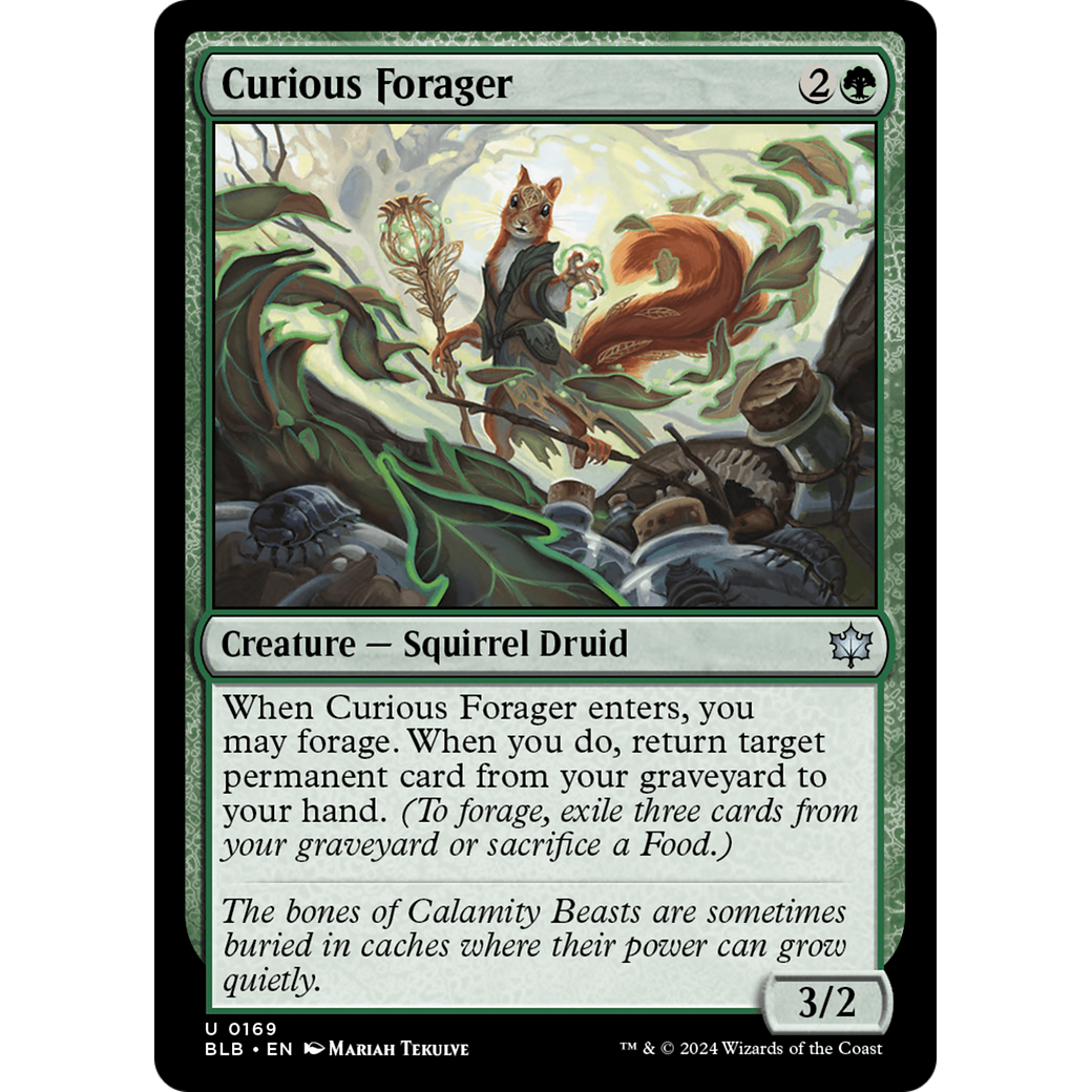 Curious Forager (BLB-169) - Bloomburrow Foil