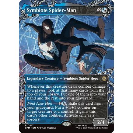 Symbiote Spider-Man (Borderless) (SPM-217) - Marvel's Spider-Man Foil