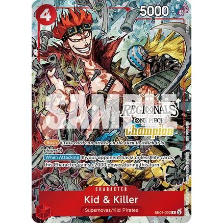 Kid & Killer (Offline Regional Champion Card Set 2025 Vol.2) (EB01-003) - One Piece Promotion Cards Foil