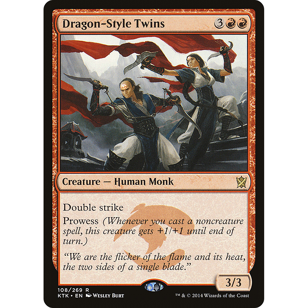 Dragon-Style Twins (KTK-108) - Khans of Tarkir Foil