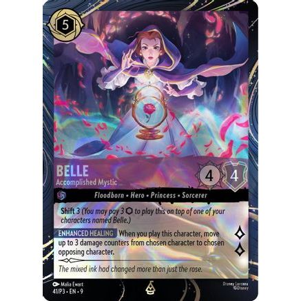 Belle - Accomplished Mystic (41) - Disney Lorcana Promo Cards Holofoil