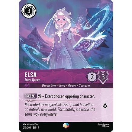 Elsa - Snow Queen (Epic) (210/204) - Fabled Holofoil