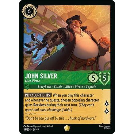 John Silver - Alien Pirate (89/204) - Fabled Cold Foil