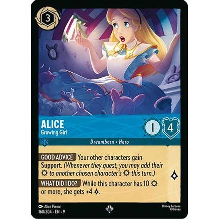 Alice - Growing Girl (160/204) - Fabled Cold Foil
