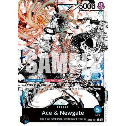 Ace & Newgate (Parallel) (ST22-001) - Starter Deck 22: Ace & Newgate Foil