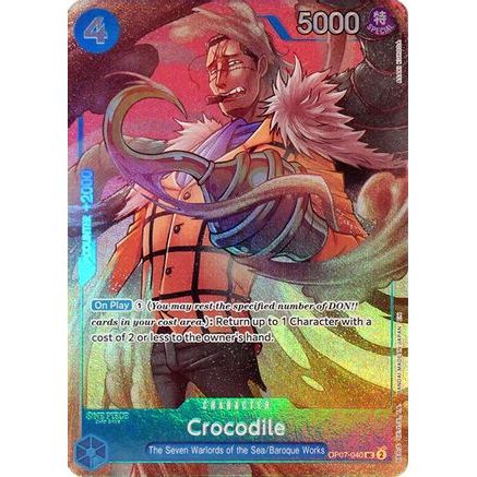 Crocodile (Seven Warlords of the Sea Binder Set) (OP07-040) - One Piece Promotion Cards Foil
