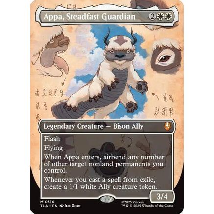 Appa, Steadfast Guardian (Borderless) (TLA-316) - Avatar: The Last Airbender Foil