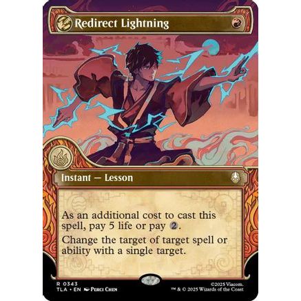 Redirect Lightning (Showcase) (TLA-343) - Avatar: The Last Airbender Foil