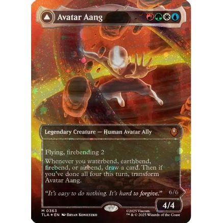Avatar Aang (Raised Foil) (TLA-363) - Avatar: The Last Airbender Foil