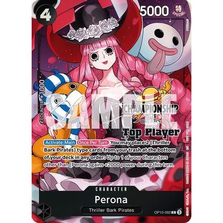 Perona (CS 25-26 Top Player Pack) (OP10-092) - One Piece Promotion Cards Foil