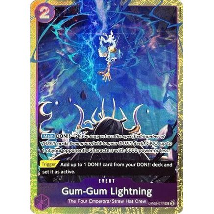 Gum-Gum Lightning (Premium Card Collection -Best Selection Vol. 4-) (OP09-077) - One Piece Promotion Cards Foil
