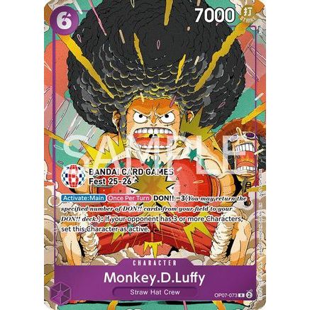 Monkey.D.Luffy (BANDAI Card Games Fest 25-26) (OP07-073) - One Piece Promotion Cards Foil