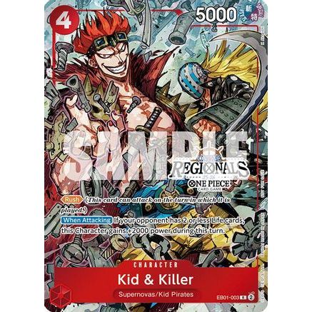 Kid & Killer (Online Regional Participation Pack 2025 Vol.2) (EB01-003) - One Piece Promotion Cards Foil