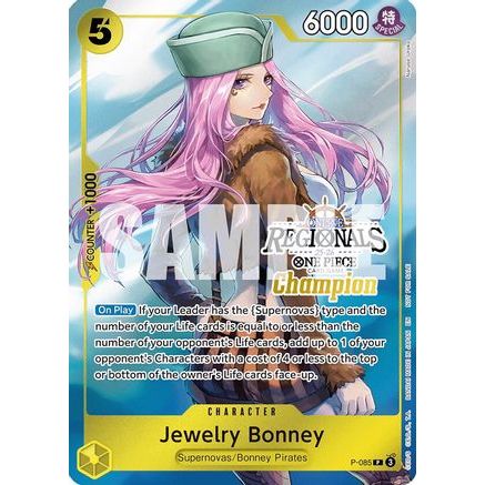 Jewelry Bonney (Online Regional Champion Card Set 2025 Vol.2) (P-085) - One Piece Promotion Cards Foil