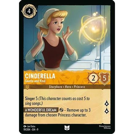 Cinderella - Gentle and Kind (19/204) - Fabled Cold Foil