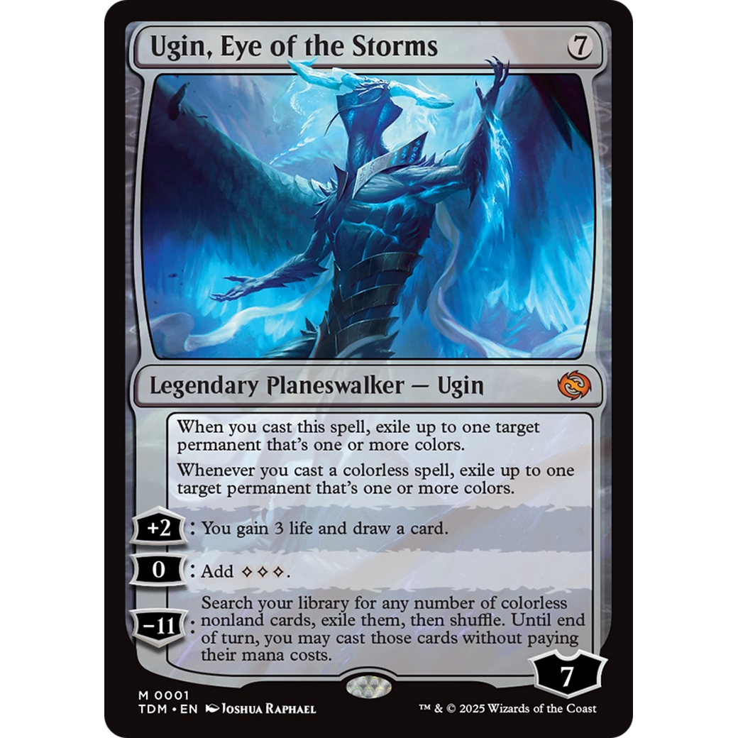 Ugin, Eye of the Storms (TDM-001) - Tarkir: Dragonstorm Foil