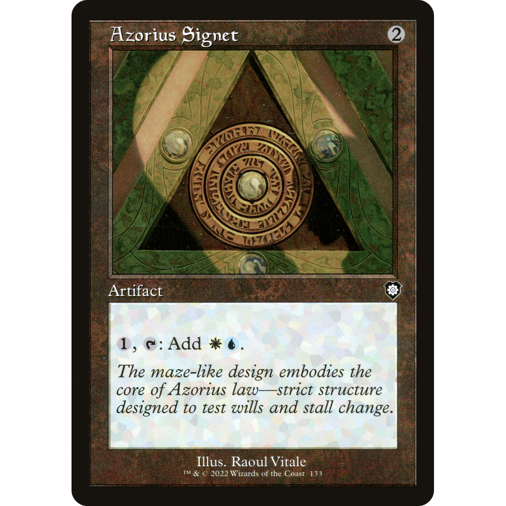 Azorius Signet (Retro Frame) (BRC-133) - The Brothers' War Commander