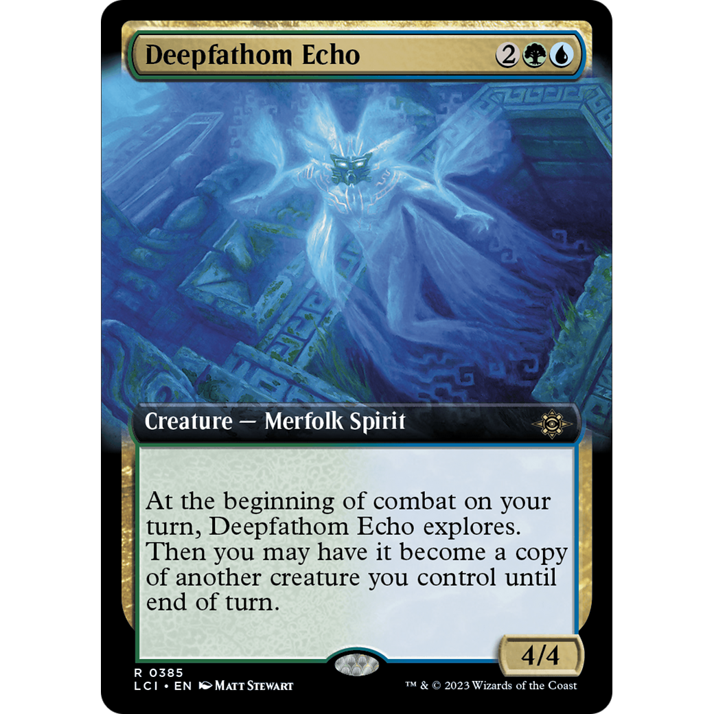 Deepfathom Echo (LCI-385) - The Lost Caverns of Ixalan: (Extended Art) Foil