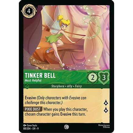 Tinker Bell - Most Helpful (88/204) - Fabled Cold Foil