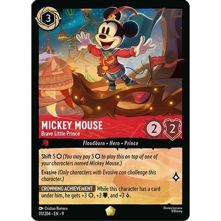 Mickey Mouse - Brave Little Prince (111/204) - Fabled Cold Foil