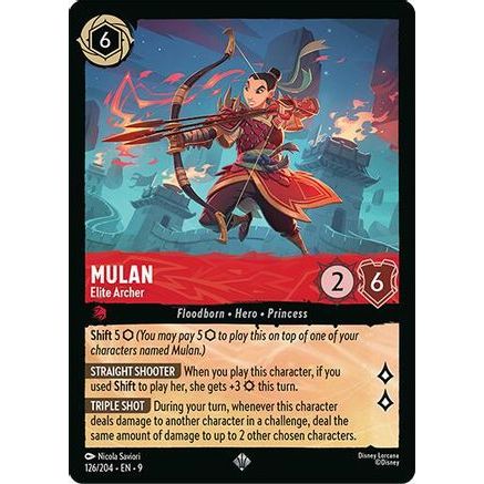 Mulan - Elite Archer (126/204) - Fabled Cold Foil