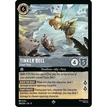Tinker Bell - Giant Fairy (188/204) - Fabled Cold Foil