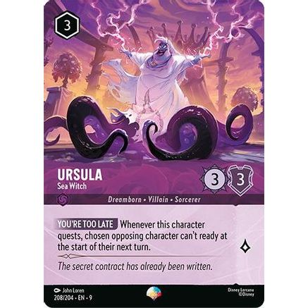Ursula - Sea Witch (Epic) (208/204) - Fabled Holofoil