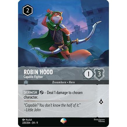 Robin Hood - Capable Fighter (Epic) (220/204) - Fabled Holofoil
