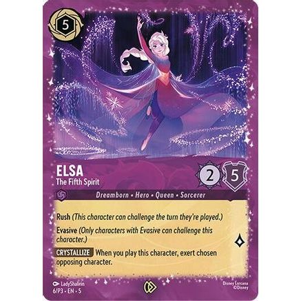 Elsa - The Fifth Spirit (6/P3) - Disney Lorcana Promo Cards Holofoil