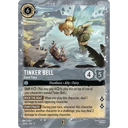 Tinker Bell - Giant Fairy (11/P3) - Disney Lorcana Promo Cards Holofoil