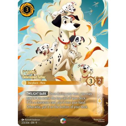 Pongo - Determined Father (Enchanted) (223/204) - Fabled Holofoil