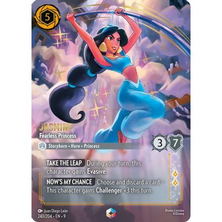 Jasmine - Fearless Princess (Enchanted) (240/204) - Fabled Holofoil