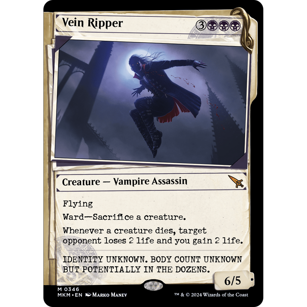 Vein Ripper (MKM-346) - Murders at Karlov Manor: (Showcase) Foil