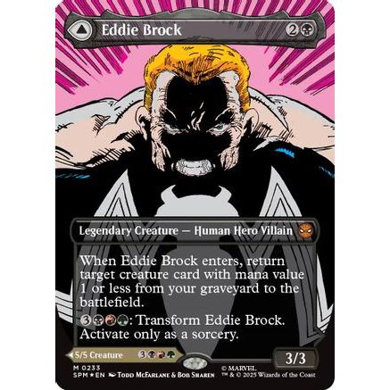 Eddie Brock (0233) (Borderless) (SPM-233) - Marvel's Spider-Man Foil