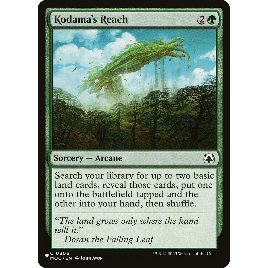 Kodama's Reach (LIST-306) - The List