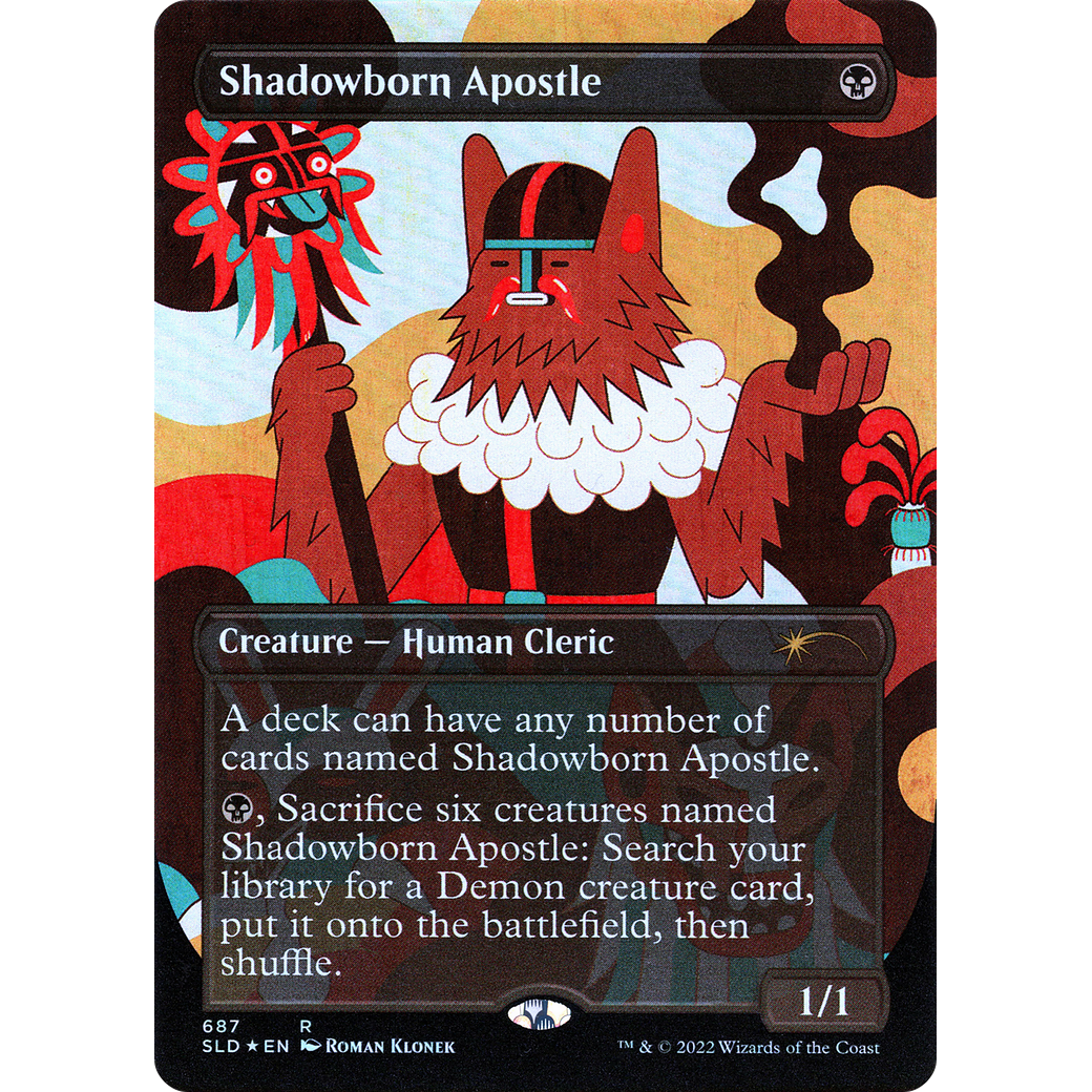 Shadowborn Apostle (687) (SLD-687) - Secret Lair Drop (Borderless) Foil