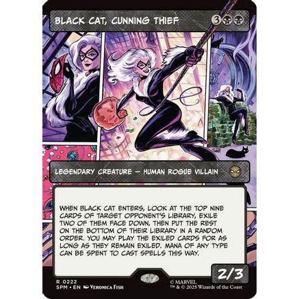 Black Cat, Cunning Thief (Borderless) (SPM-222) - Marvel's Spider-Man