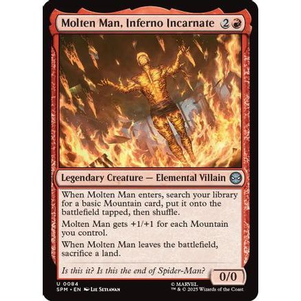 Molten Man, Inferno Incarnate (SPM-084) - Marvel's Spider-Man Foil