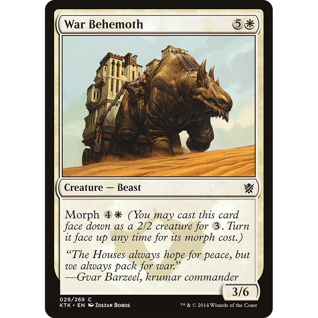 War Behemoth (KTK-029) - Khans of Tarkir Foil