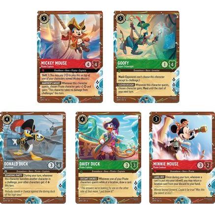 Disney Cruise Promos (Set of 5) - Disney Lorcana Promo Cards Holofoil