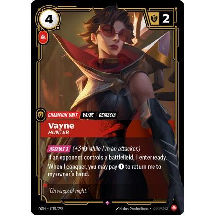 Vayne - Hunter (035/298) - Origins Foil