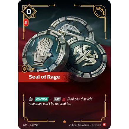 Seal of Rage (040/298) - Origins Foil