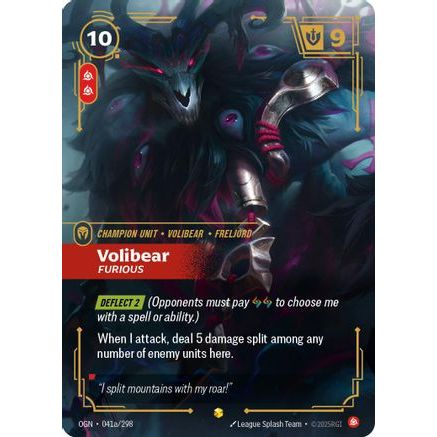 Volibear - Furious (Alternate Art) (041a/298) - Origins Foil