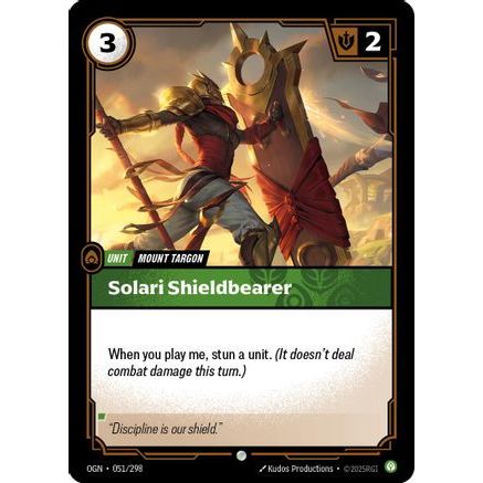 Solari Shieldbearer (051/298) - Origins Foil