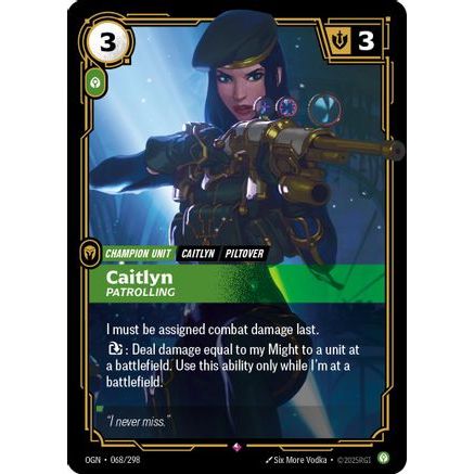 Caitlyn - Patrolling (068/298) - Origins Foil