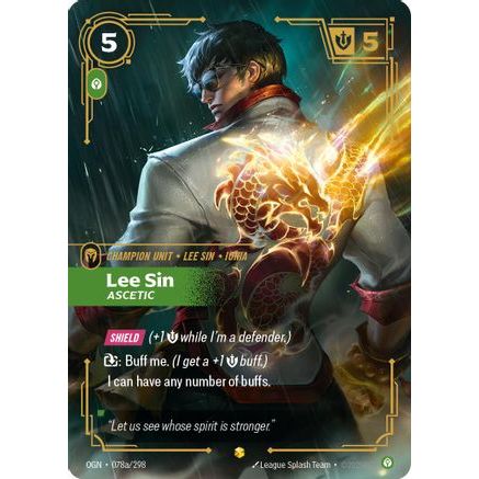 Lee Sin - Ascetic (Alternate Art) (078a/298) - Origins Foil