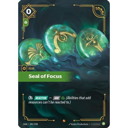 Seal of Focus (081/298) - Origins Foil