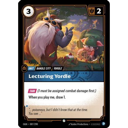 Lecturing Yordle (087/298) - Origins Foil