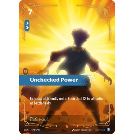 Unchecked Power (123/298) - Origins Foil